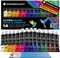 14 Colors, Ultra Color Arts & Crafts Acrylic Paints, Premium Quality Pigments, Matte Finish, 0.4oz/12 ml, Water-Based Acrylic Paint Set, for all Porous Surfaces